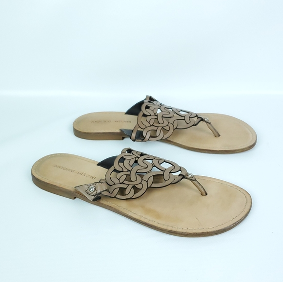 ANTONIO MELANI Shoes - Antonio Melani Leather Thong Sandals Used Once